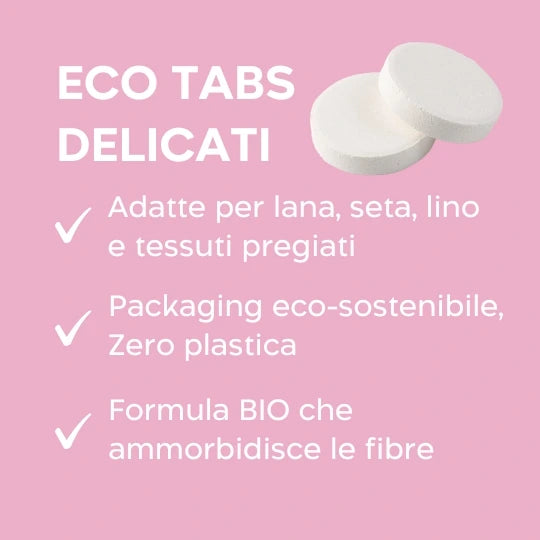 Eco Tabs Solubili Bucato Delicati Camomilla e Bergamotto  Biolù -16 tabs